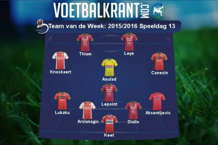 Dit is ons team van de midweek
