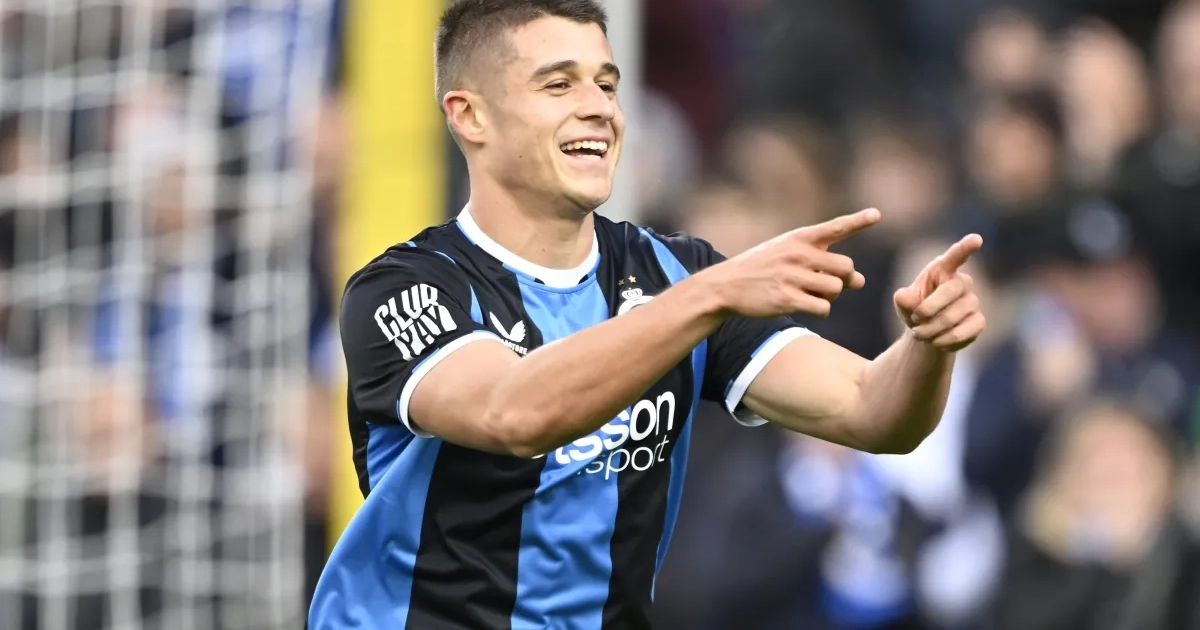 Nicolo Tresoldi hat-trick leads Club Brugge past STVV
