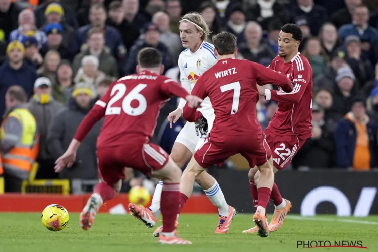 Sebastiaan Bornauw viert basisdebuut en houdt met Leeds Liverpool in bedwang