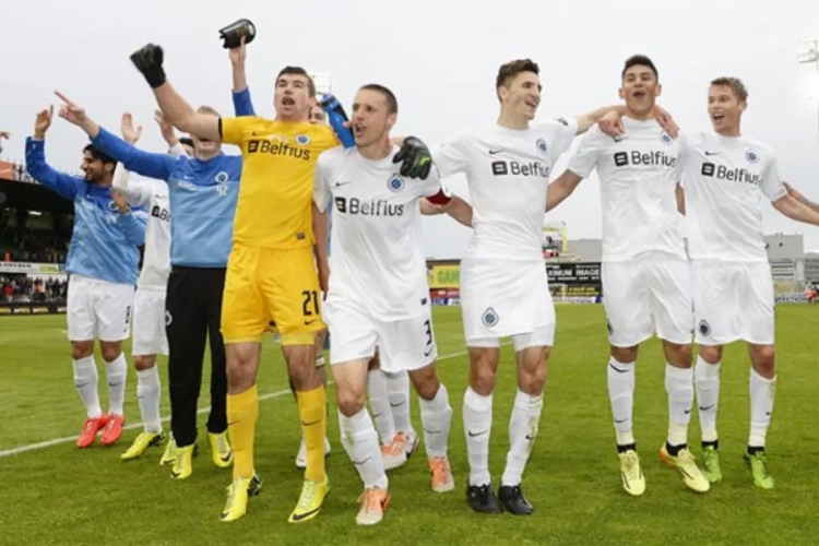 Kampioenensfeer in Brugse kleedkamer